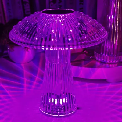Mushroom Crystal Lamp