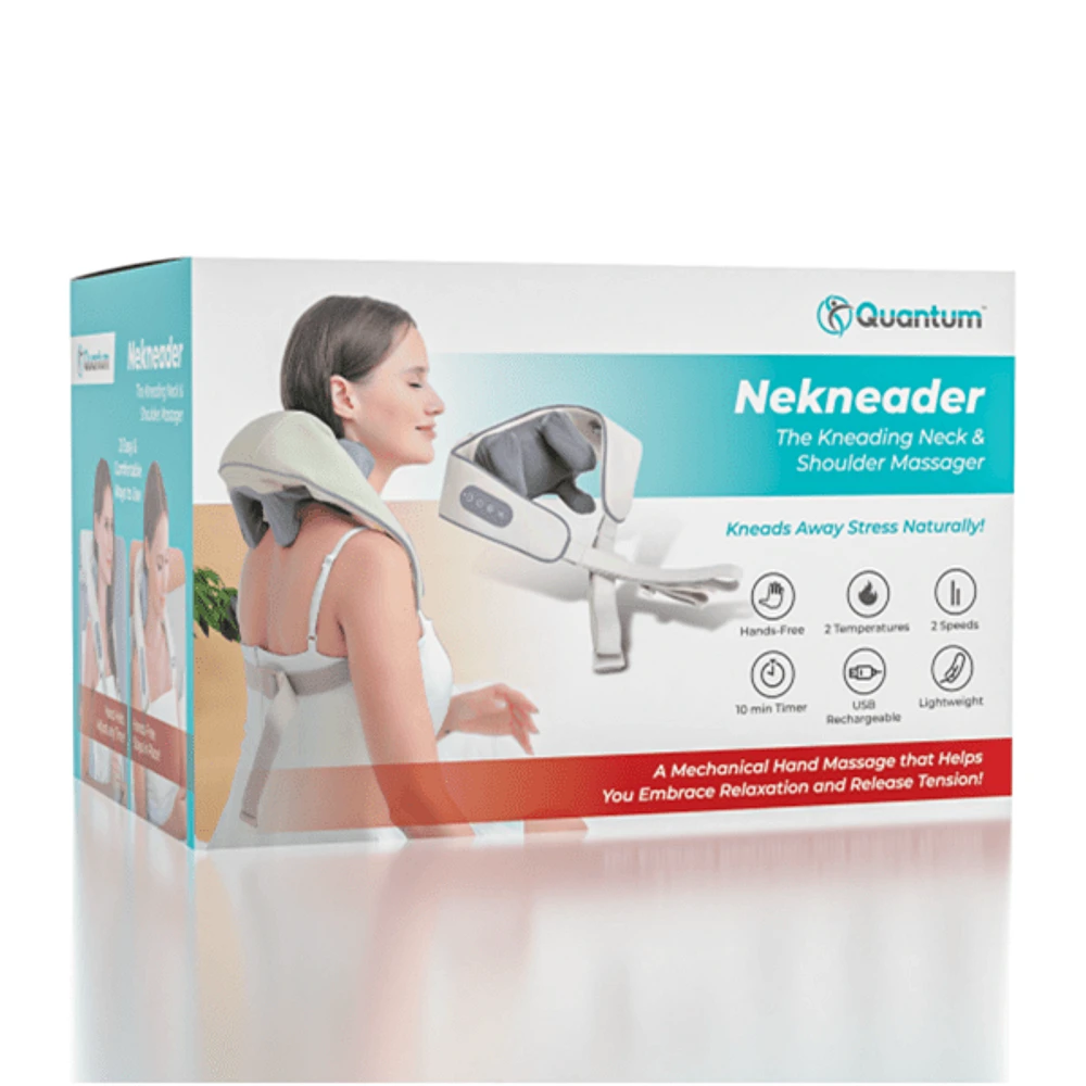 Quantum™  Nekneader Human Hands Mini Kneading Neck & Shoulder Massager