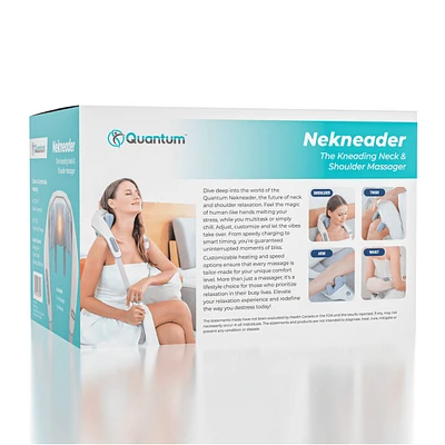 Quantum Nekneader Human Hands Mini Kneading Neck & Shoulder Massager