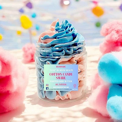 Luxe: Cotton Candy Swirl Body Butter (8oz)