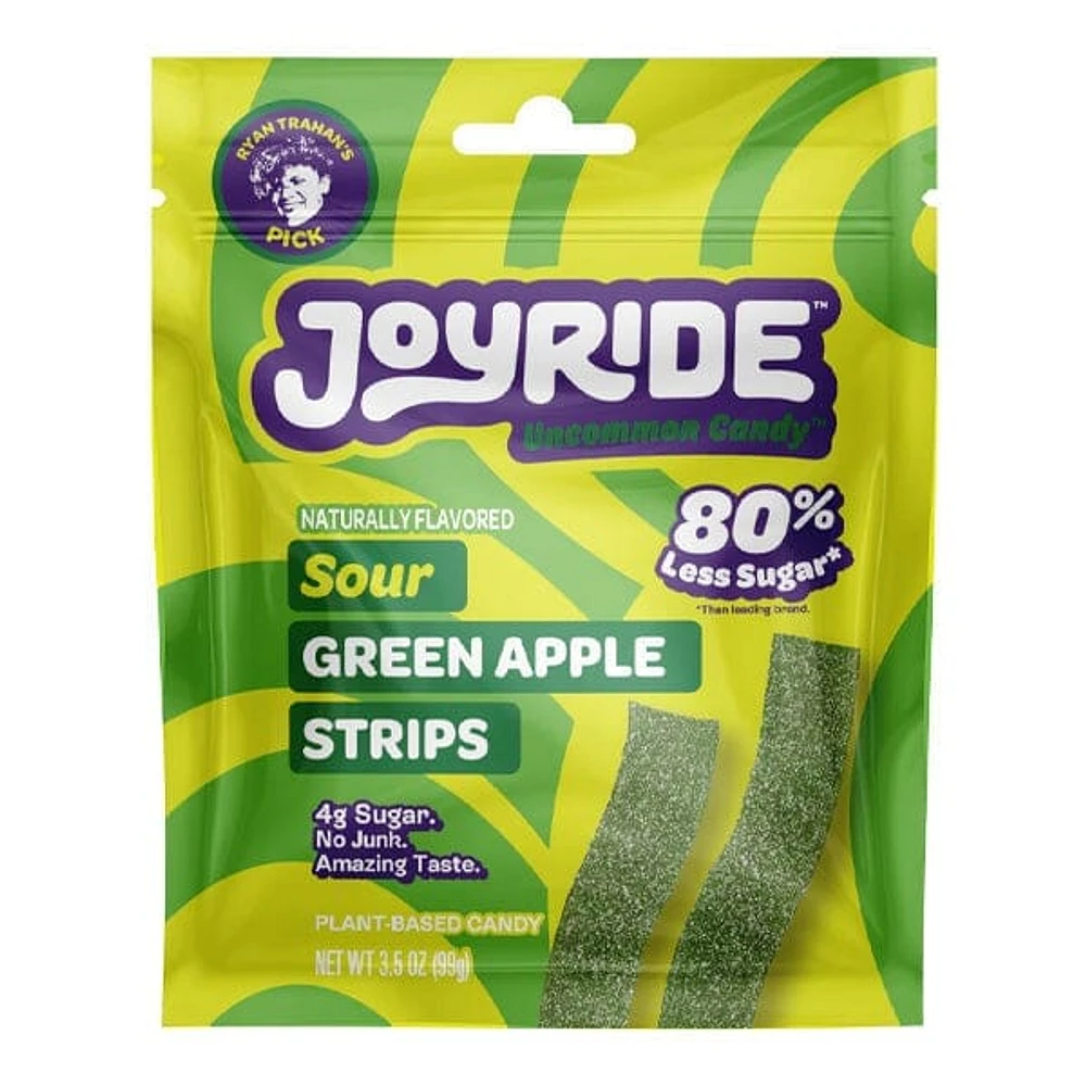 JOYRIDE™ Uncommon Candy™ x Ryan Trahan: Natural Low Sugar Sour Strips (99g) Multiple Flavors