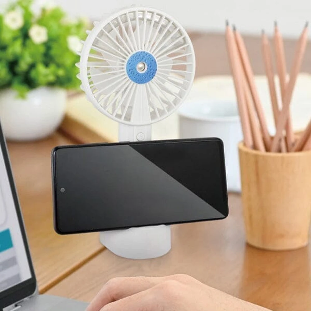 Cool Chill Portable Misting Fan w/ Phone Stand