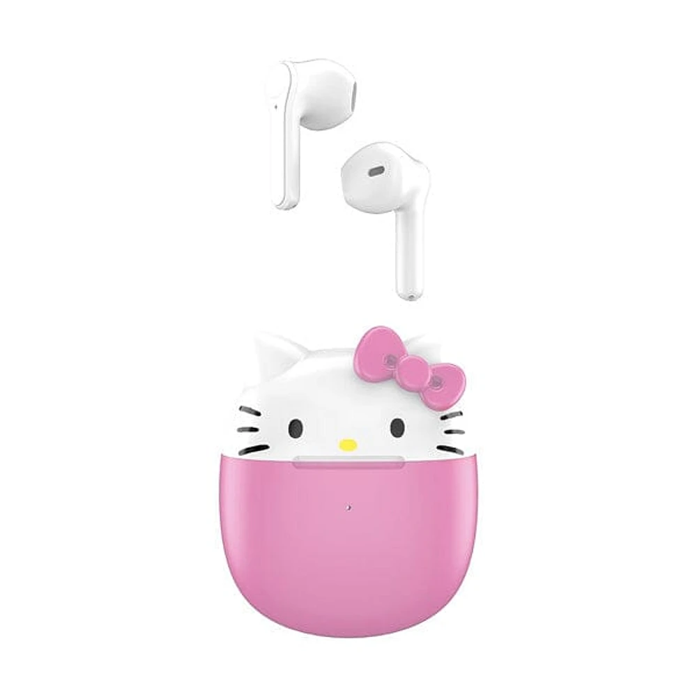 Hello Kitty Sanrio 50th Anniversary Pink Bluetooth Earbud Headphones "Showcase Exclusive"