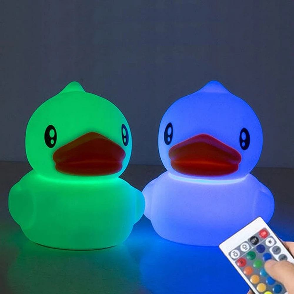 QuackerDelight: Decorative Rubber Ducky Night Light | Color Changing