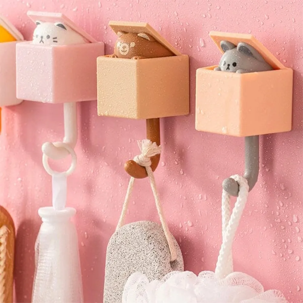 Peekimals: Kawaii Wall Hooks (4pc) | As Seen On TikTok!