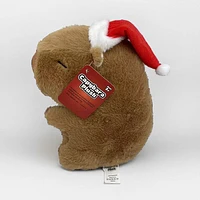 Capybara 9" Kawaii Plush Toy in Santa Hat