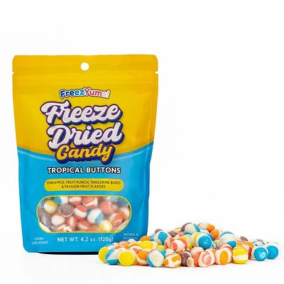 Freezyums Freeze Dried Tropical Button Candy