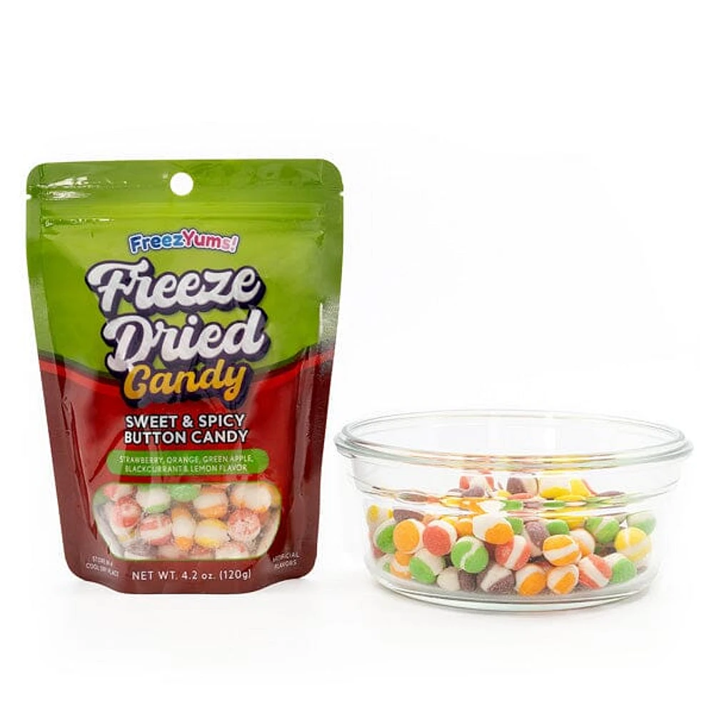 Freezyums Freeze Dried Sweet & Spicy Button Candy