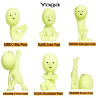 Smiski: Yoga Figurines Dreams Glow in The Dark Figure (1pc)