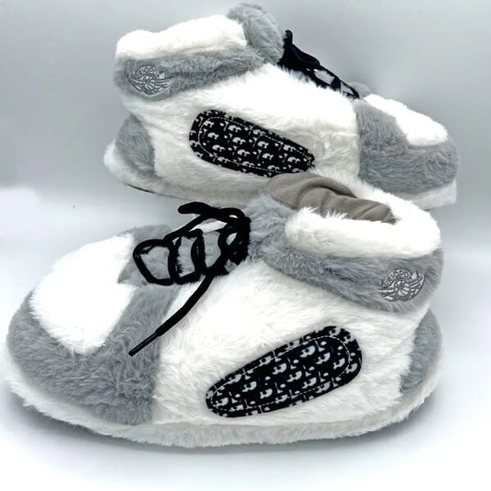 Plush Sneaker Slippers