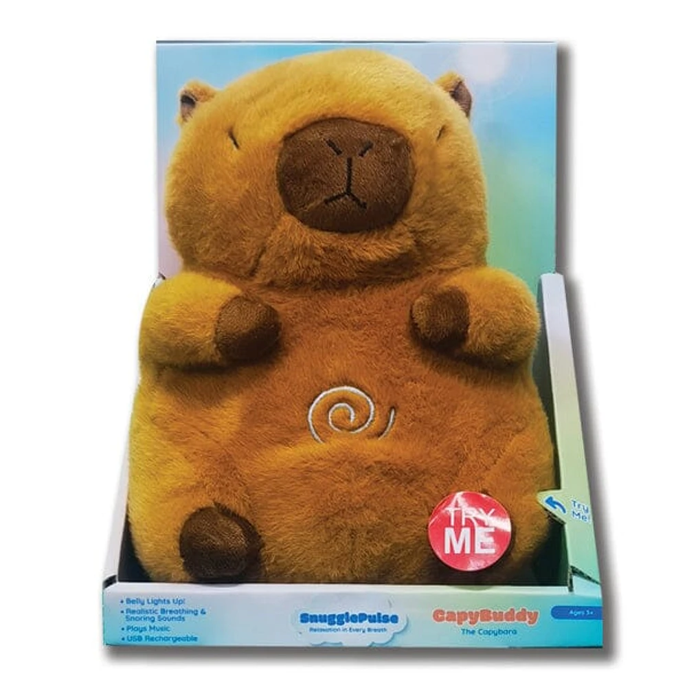 SnugglePulse: CapyBuddy The Capybara 10" Breathing Sensory Plush Toy