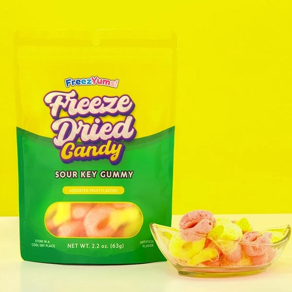 FreezYums! Freeze Dried Candy Sour Key Gummies