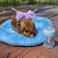 True Heart Treasures Reborn Animals: Hazel The Hamster Realistic Mini Silicone Newborn Hamster Baby