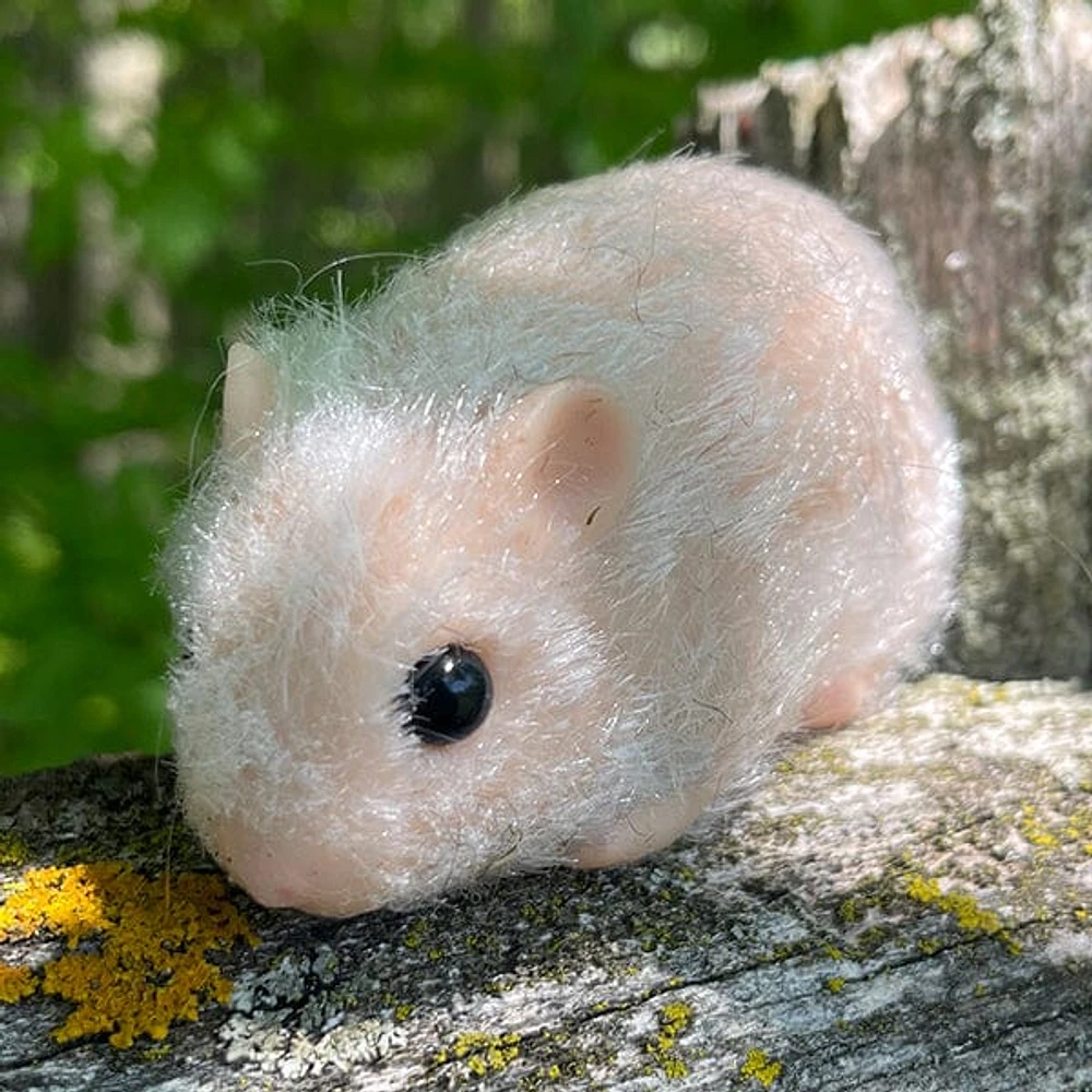 True Heart Treasures Reborn Animals: Holly The Hamster Realistic Mini Silicone Newborn Hamster Baby