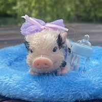 True Heart Treasures Reborn Animals: Patches The Spotted Piglet Realistic Mini Silicone Newborn Baby Pig