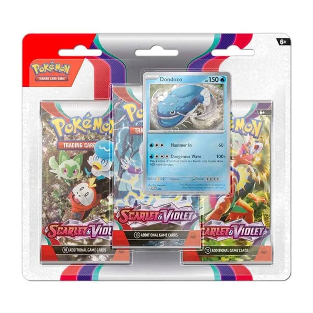 Pokémon TCG: Scarlet & Violet | Three-Booster Blister | Ships Assorted