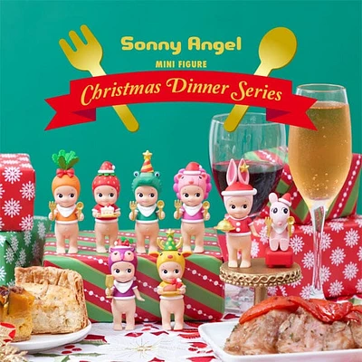 Sonny Angel Collectable Mini Cherub Figurines Christmas Dinner Series Blind Box (1pc)