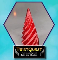 Twist Quest: 3D Printed Fidget Spiral Cone Toy ( & Black