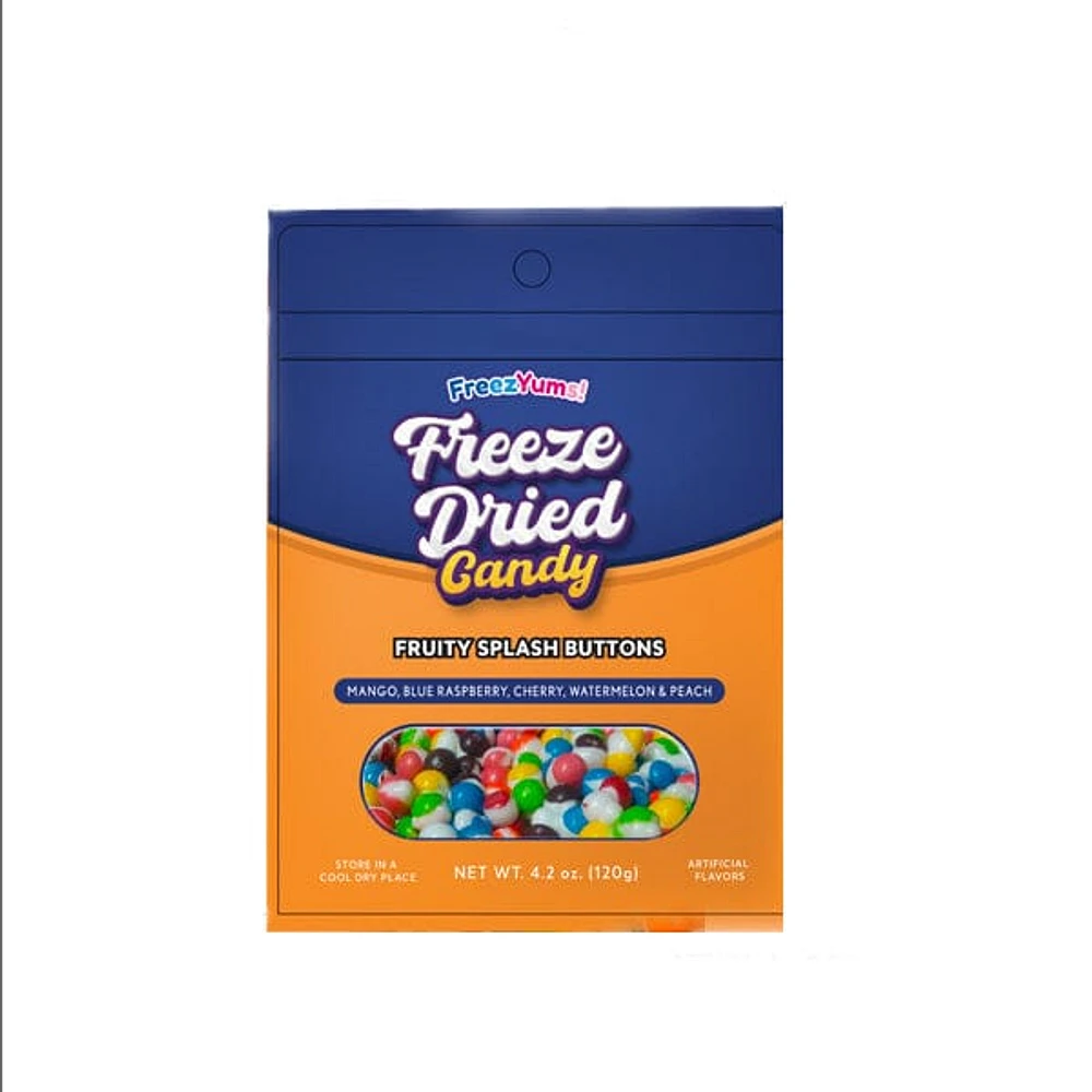 FreezYums! Freeze-Dried Fruity Splash Button Candy