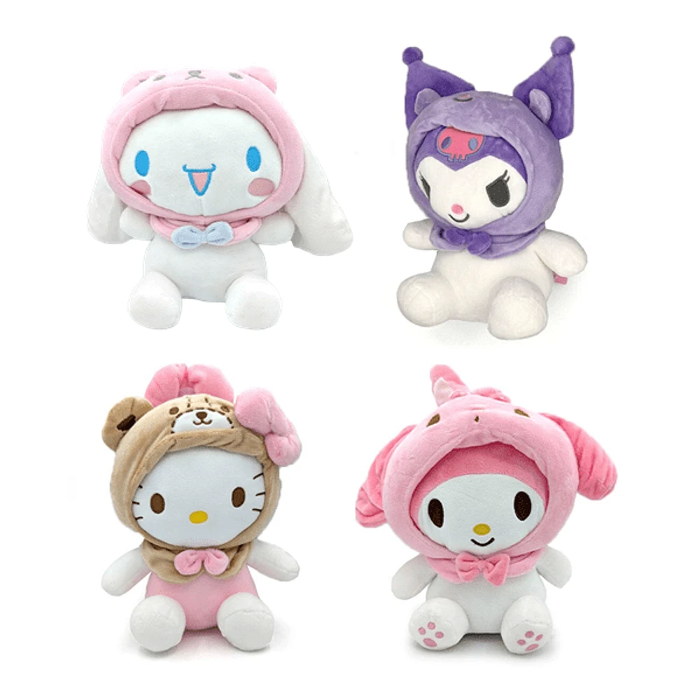 Sanrio 10" Hello Kitty & Friends Bear Hood Hat Plush Toy (1pc) Multiple Styles