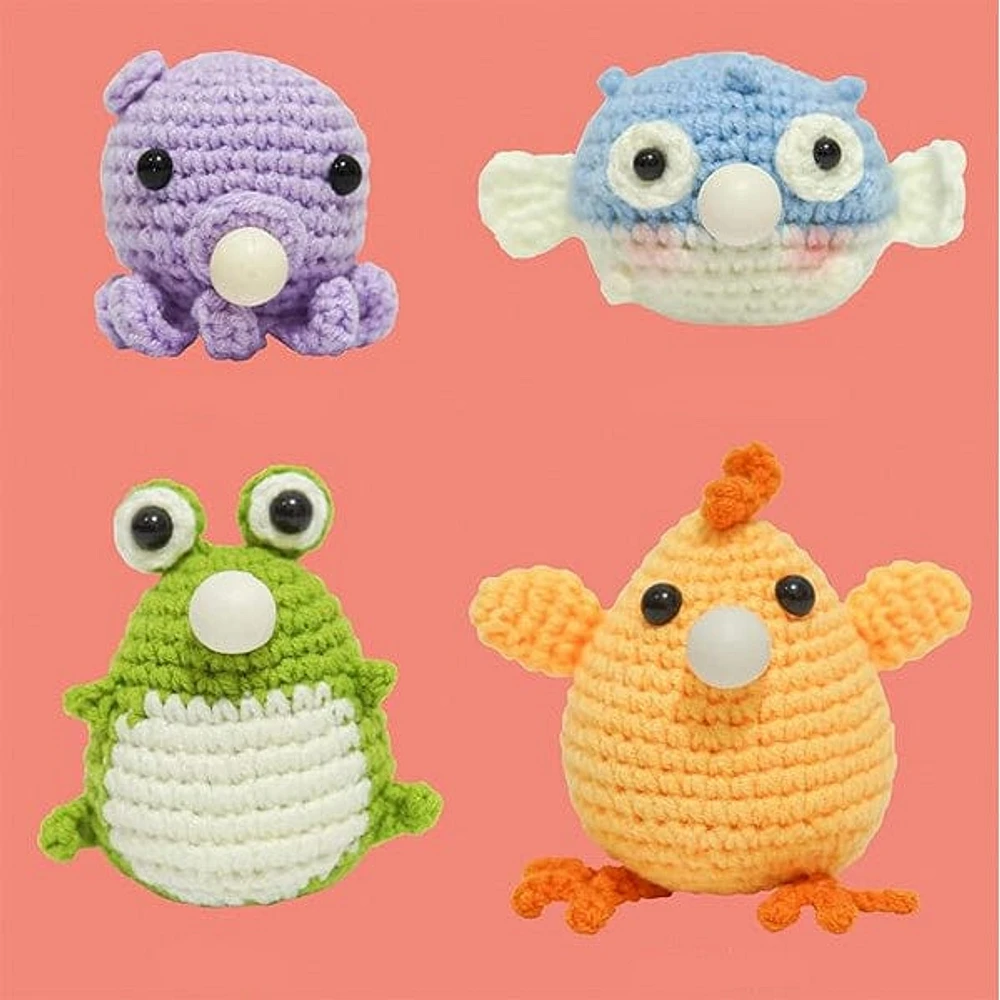 CalmiMates: Mini Emotional Support Crochet Plush Toy Collection (1pc) Multiple Styles