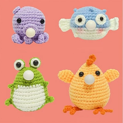 CalmiMates: Mini Emotional Support Crochet Plush Toy Collection (1pc) Multiple Styles