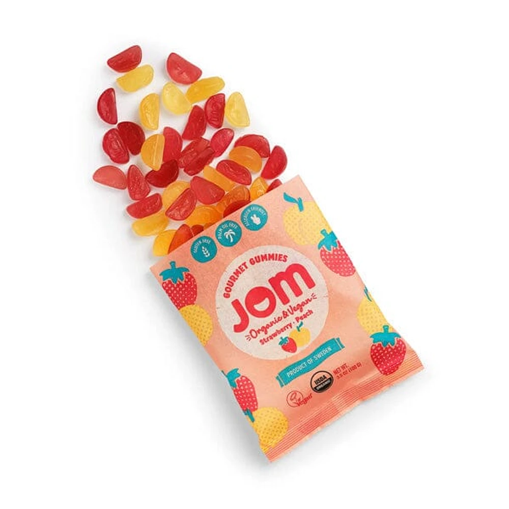 JOM Gourmet Gummies: Strawberry & Peach (3.5 oz)