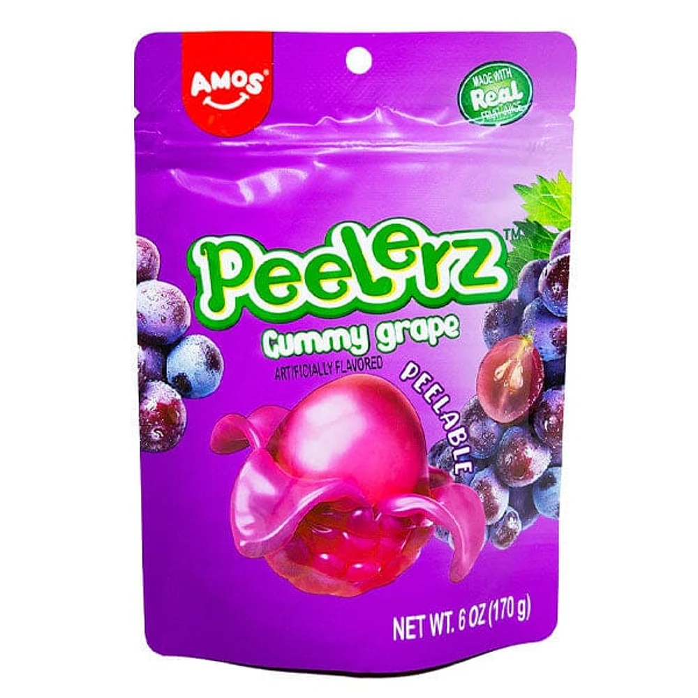 Amos 4D Peelerz Peelable Fruit Gummy Candy (6oz) Multiple Flavors