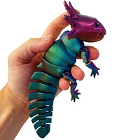 3D Printed Articulated Axolotl Fidget Toy (Multiple Colors)