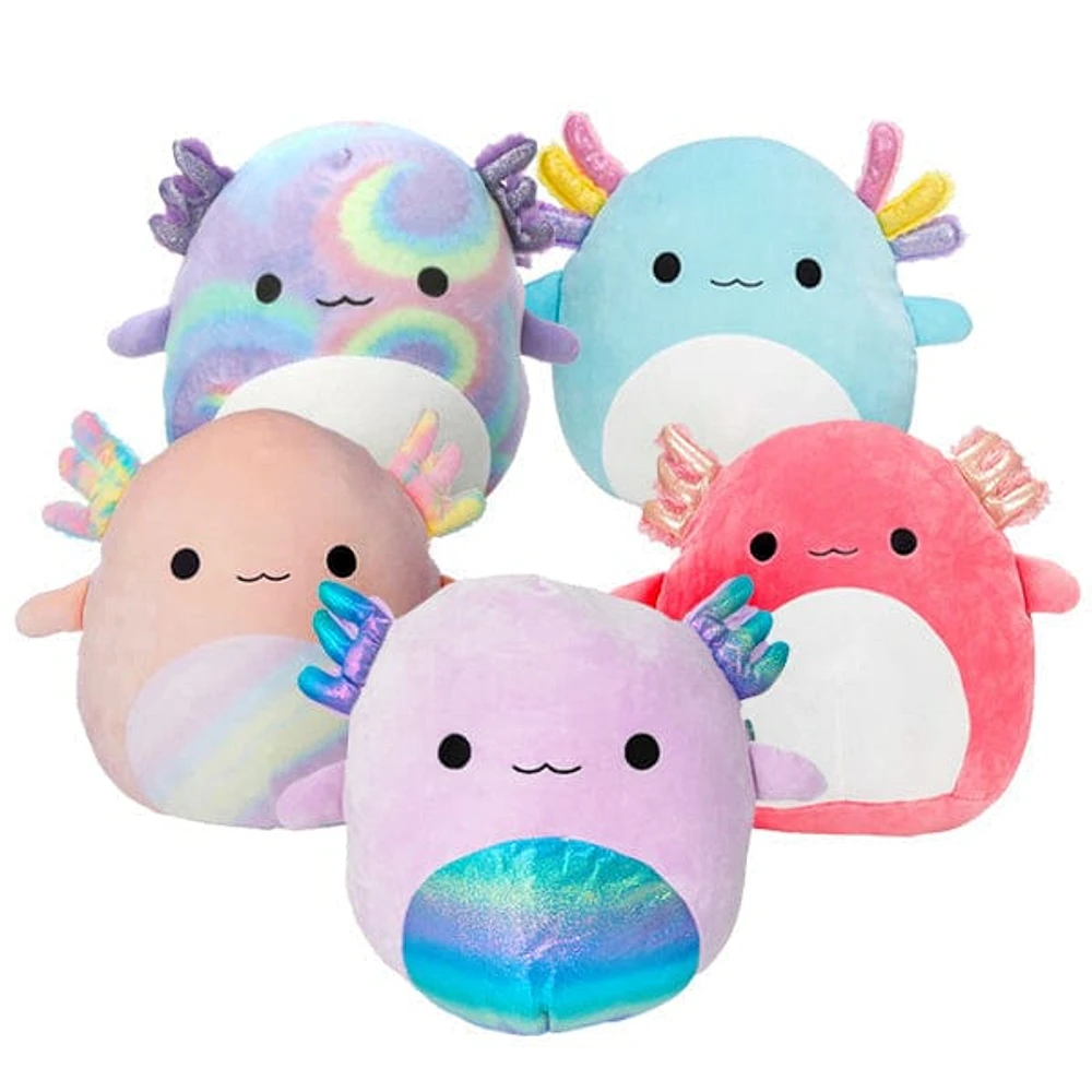 Squishmallows Super Soft Plush Toys | 8" Axolotl Squad | Delphine the Tie Dyed Axolotl