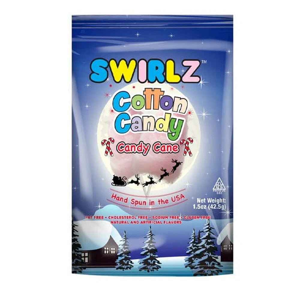 Swirlz Candy Cane Cotton Candy - 42.5g (Holiday Exclusive)