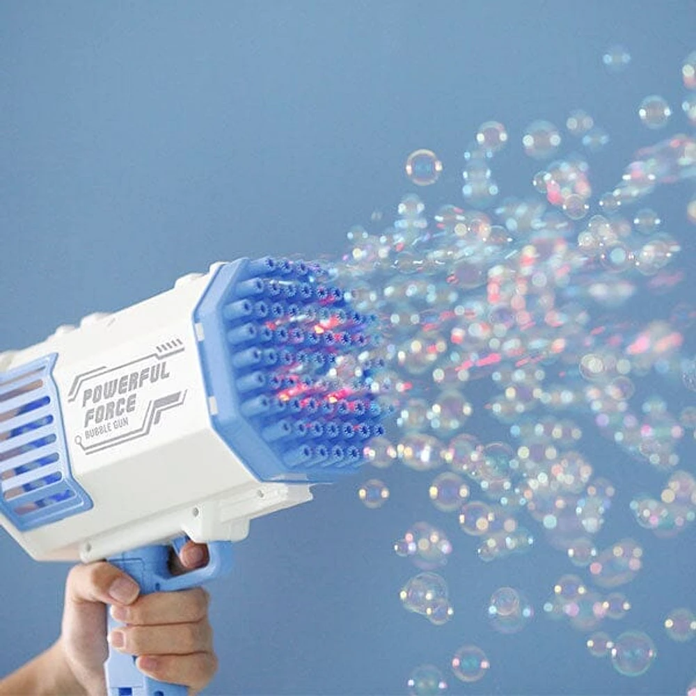 The Bazooka Gubble LED Bubble Gun | Includes 100mL Kid & Pet Safe Bubble Solution