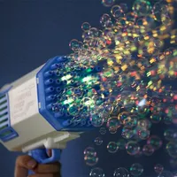 The Bazooka Gubble LED Bubble Gun | Includes 100mL Kid & Pet Safe Bubble Solution