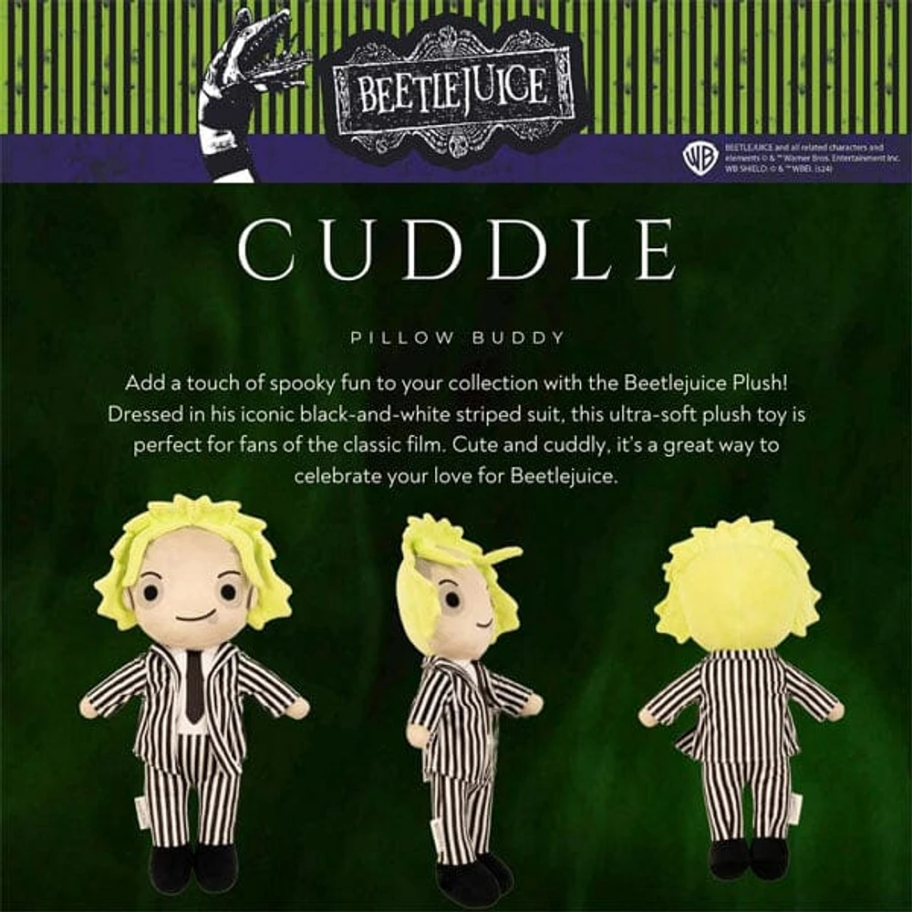 Beetlejuice Phantom Beetle Striped Suit 21" Jumbo Plush Doll Toy (1pc)