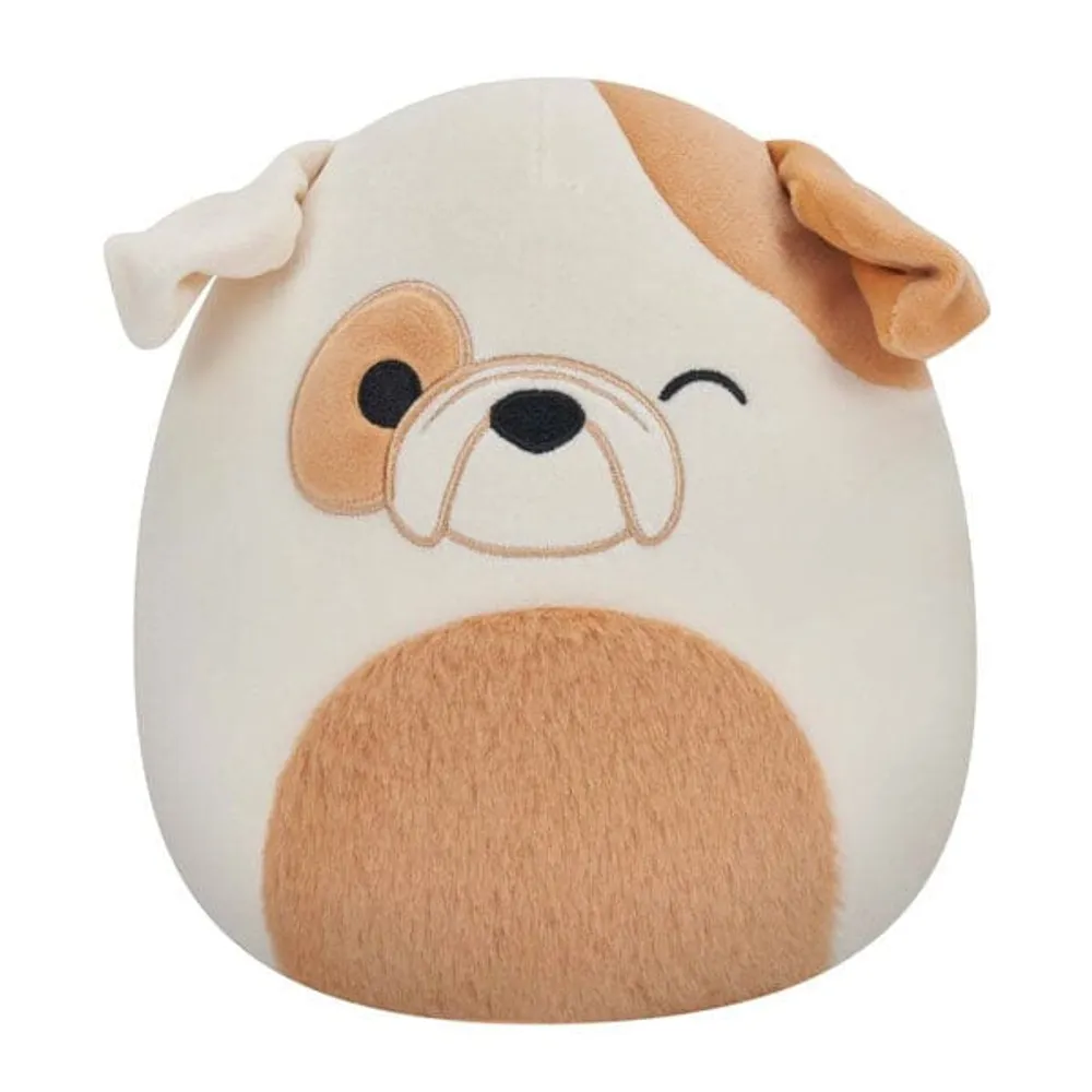 Squishmallows Super Soft Plush Toys | 7.5" Brock the Bulldog (Winking)