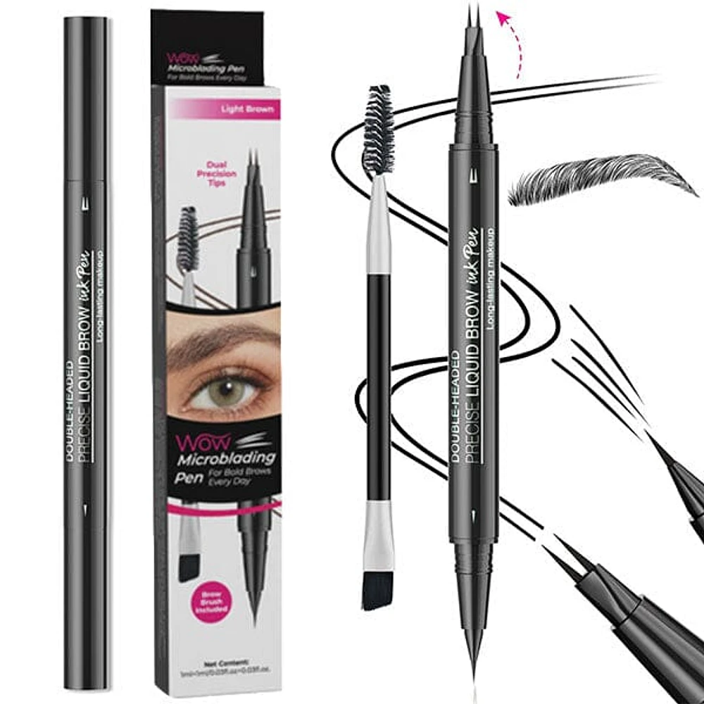 WOW Microblading Dual-Tip Eyebrow Pen (Multiple Colors)