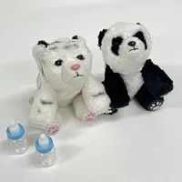 Bud-imals! Life-Like Baby Animal Plushies (Includes Bottle) | Panda Bear