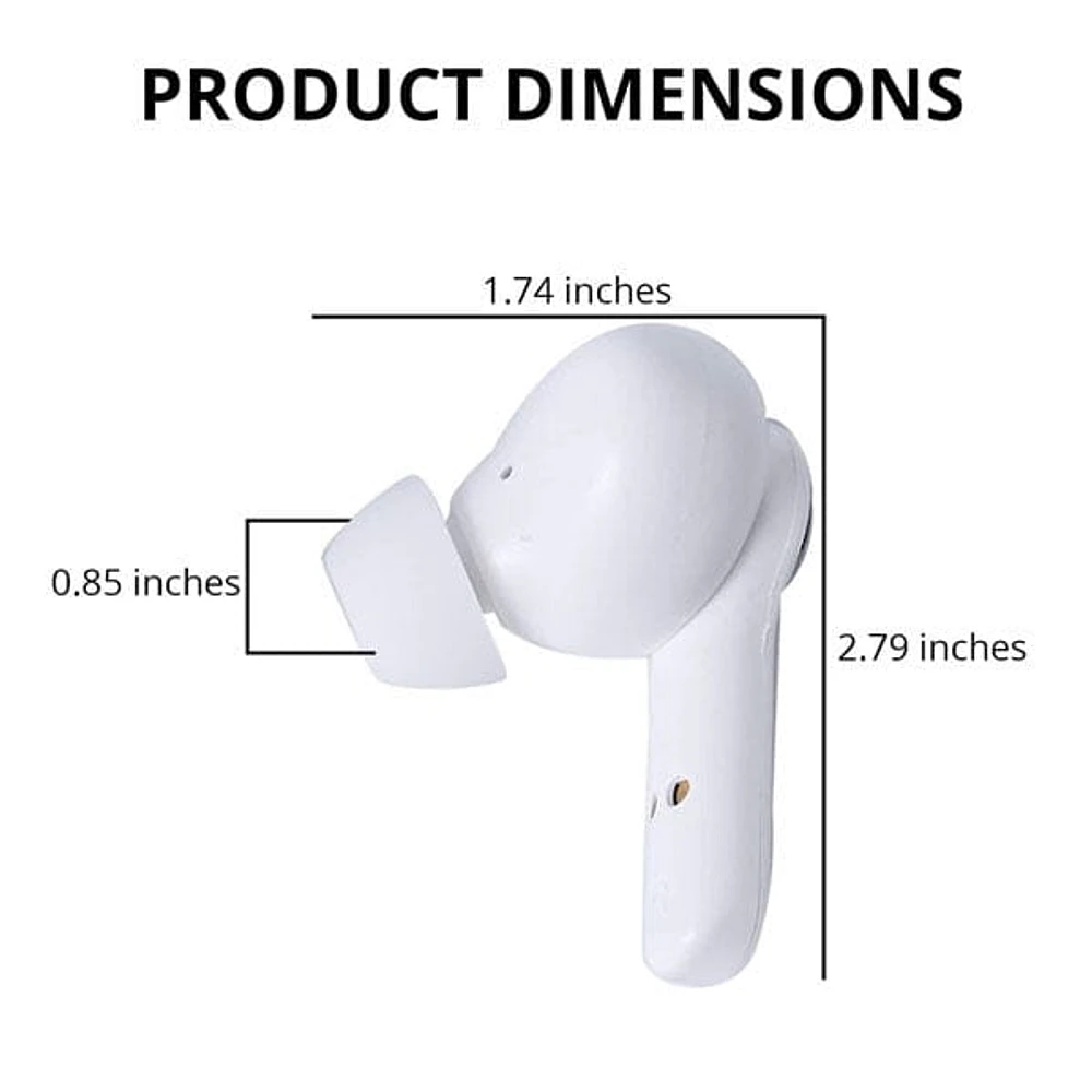 SoundLogicXT Sports Themed TWS Bluetooth Earbud Headphones w/ Charging Case (Soccer or Basketball)