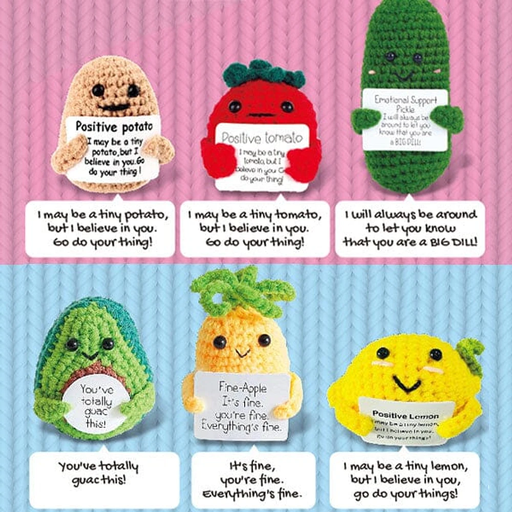 CalmiMates Mini Emotional Support Crochet Plush Toy Collection (1pc) Multiple Styles