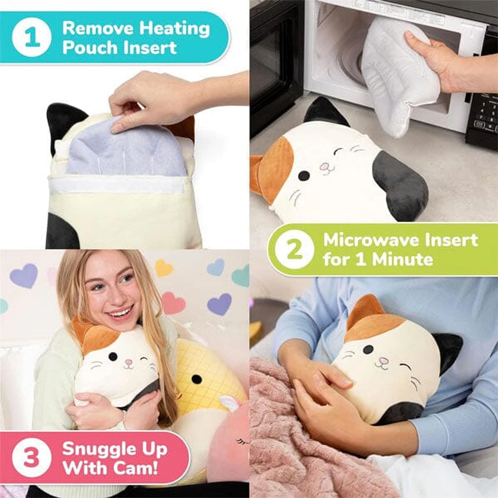 Squishmallows Cam The Cat Microwavable Heating Pad for Cramps