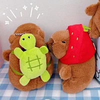 Capybara a Hat 9" Kawaii Plush Squishy Pillow Toy (Multiple Styles)