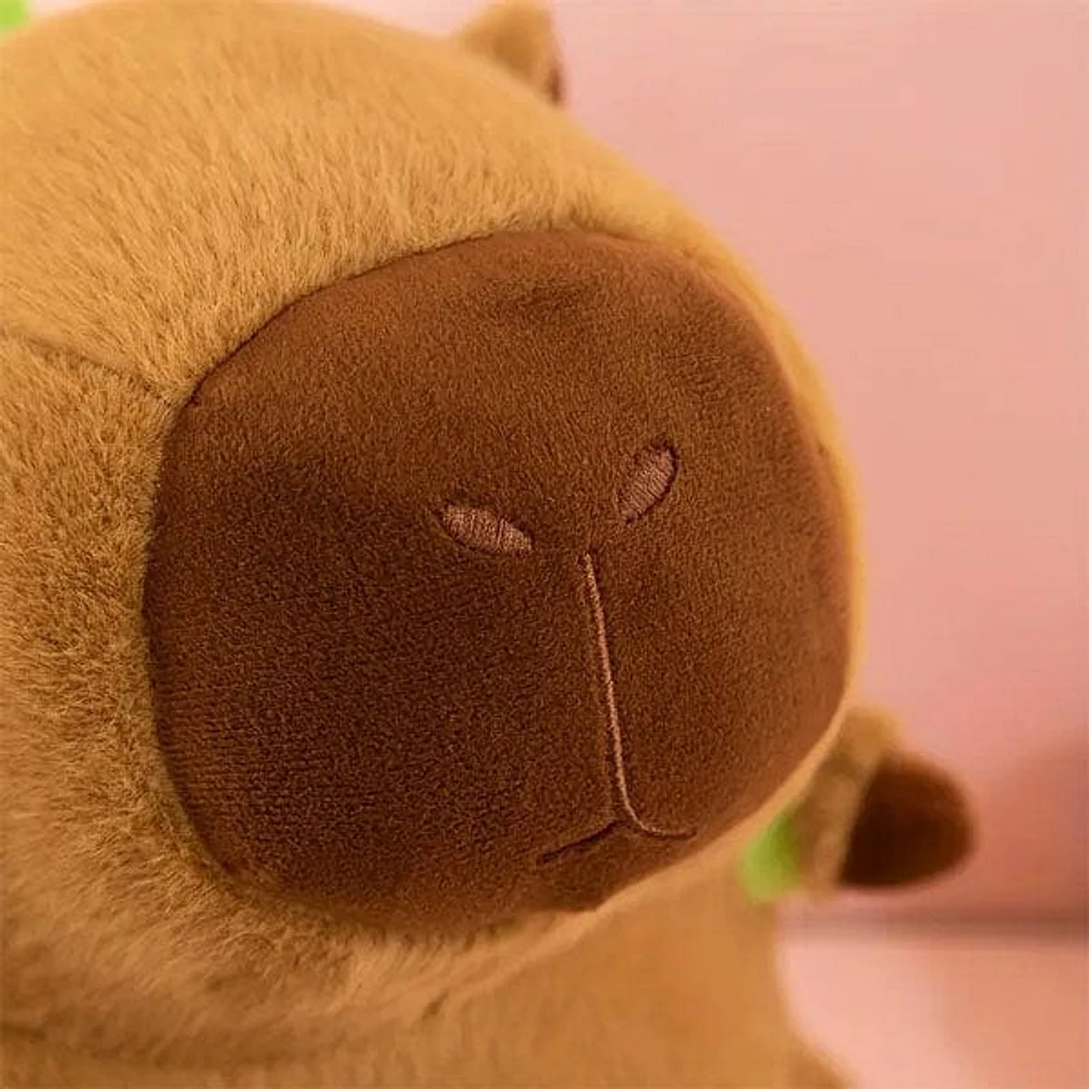 Capybara 9" Kawaii Plush w/ Turtle Backpack Squishy Pillow Toy