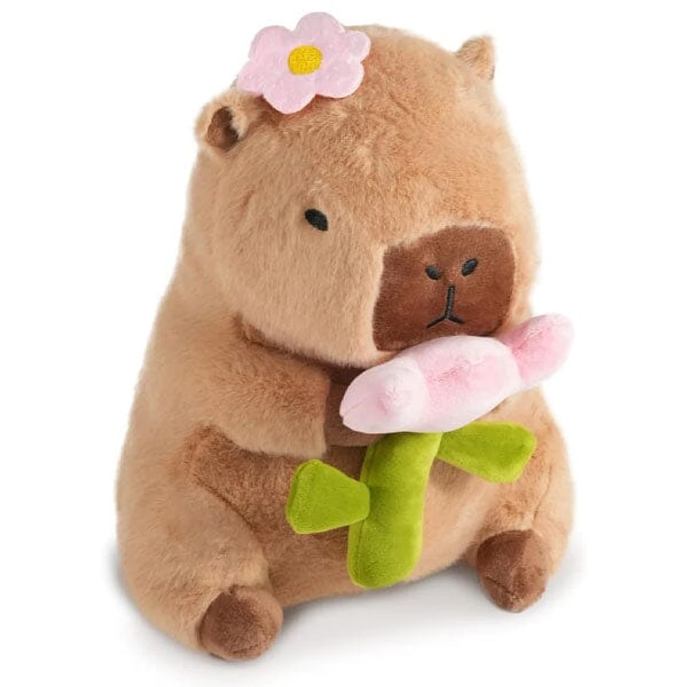 Capybara 9" Kawaii Flower Plush Toy