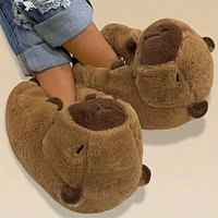 Capybara Plush Fluffy Animal Slippers