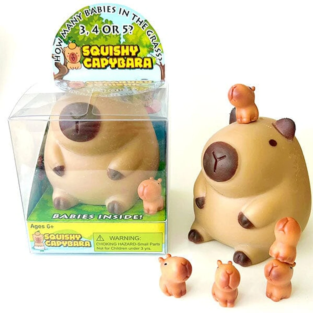 Squishy Capybara Fidget Toys Mother & Babies Mystery Box