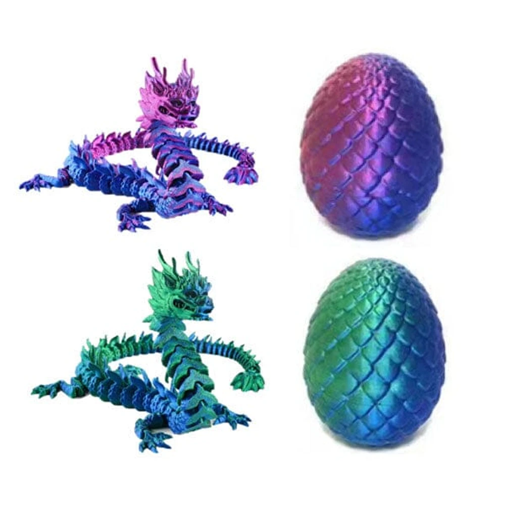 3D Printed Traditional Chinese Dragon Scale Egg Fidget Toy (Multiple Colors)