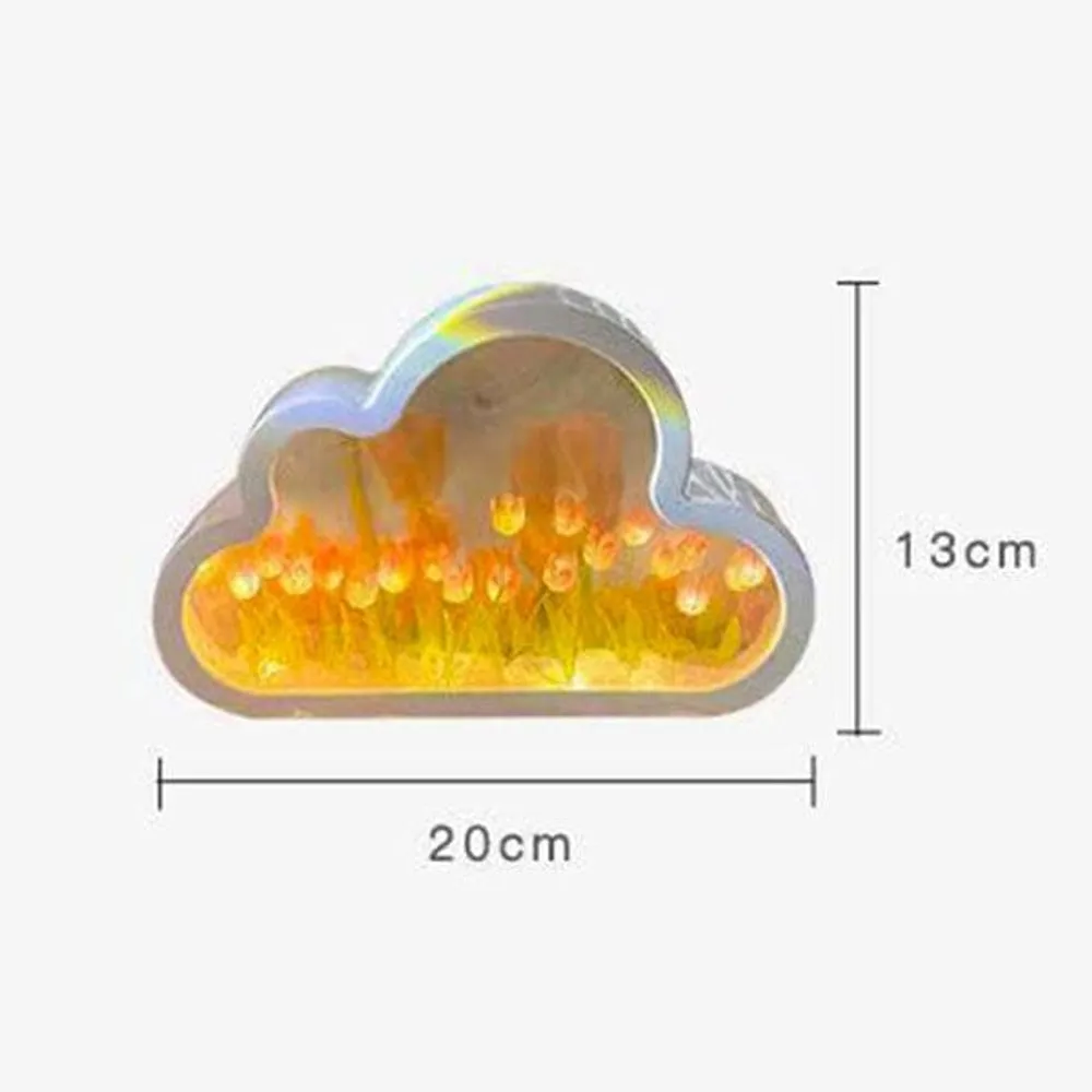 TulipGlo | LED Cloud Mirror Tulip Lamp