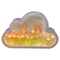 TulipGlo | LED Cloud Mirror Tulip Lamp