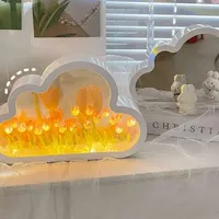 TulipGlo | LED Cloud Mirror Tulip Lamp