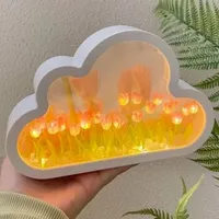 TulipGlo | LED Cloud Mirror Tulip Lamp